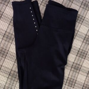 Navy Leggings with Silver Accents Old Navy